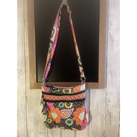 Vera Bradley Handbags - Vera Bradley Flower Shower Hipster Crossbody Bag Purse great shape